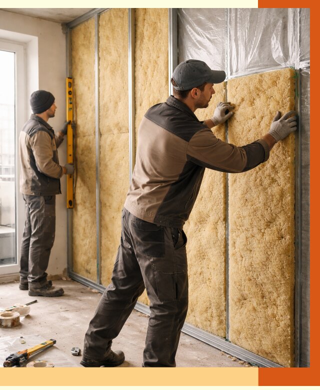 Утепление квартиры изнутри в Пыть-яхе от 4425 руб. за м2 | Проф. работы ТепломастерПть