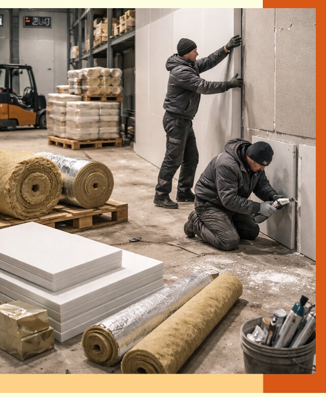 Утепление холодного склада в Пыть-яхе от 8647 руб/м2 — комплексное под ключ | ТепломастерПть