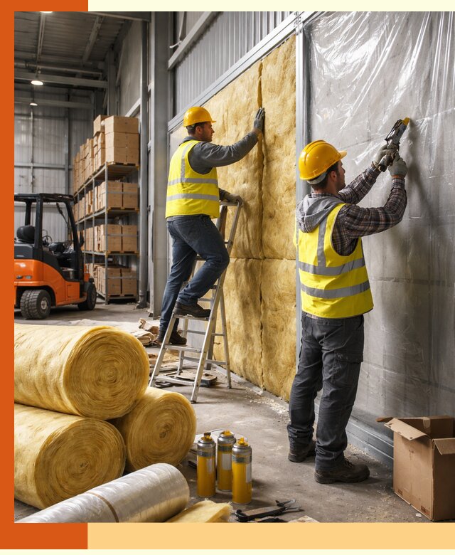 Утепление склада с техникой в Пыть-яхе под ключ