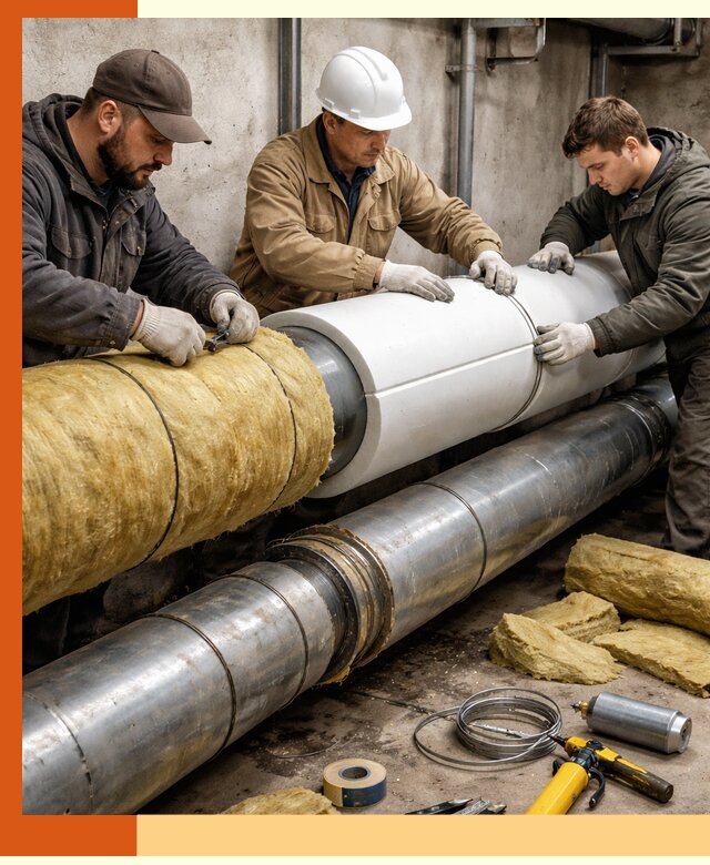 Утепление трубопровода в Пыть-яхе с гарантией энергоэффективности