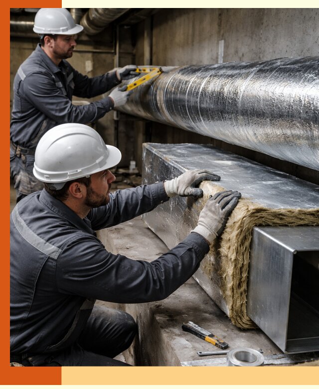 Профессиональное утепление воздуховодов и теплоизоляция в Пыть-яхе