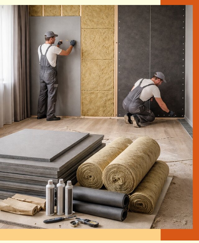 Шумоизоляция дома в Пыть-яхе от 4578 руб/м2 — комплексная звукоизоляция под ключ | ТепломастерПть