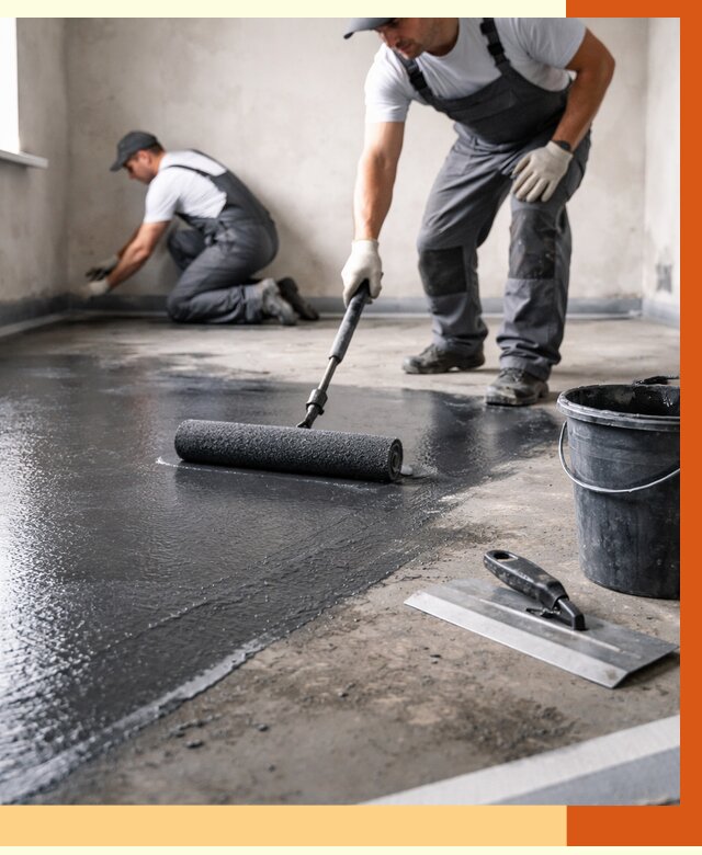 Профессиональная гидроизоляция пола в Пыть-яхе от 8647 руб. под ключ | ТепломастерПть