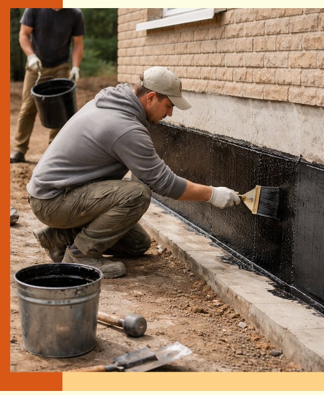 Гидроизоляция цоколя домов и зданий в Пыть-яхе эффективными методами