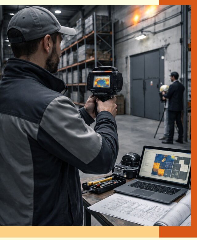 Тепловизионное обследование склада в Пыть-яхе от 6612 руб. | ТепломастерПть